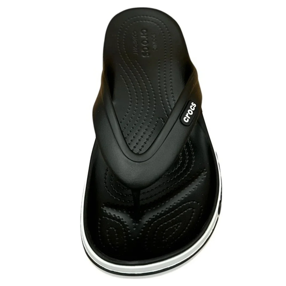 Crocs Men's Bayaband Flip Flop Sandals Size 11 Black Water Friendly Lightweight